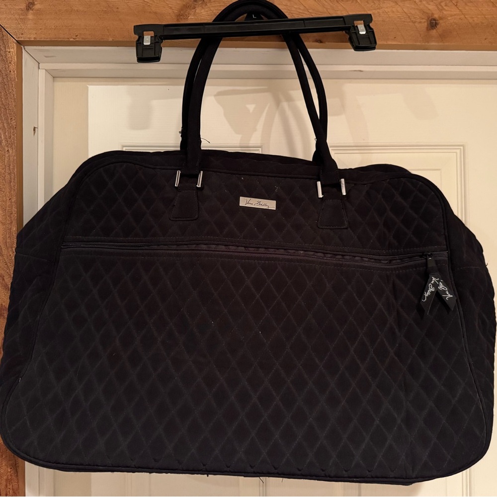 Vera Bradley Black Quilted Travel Bag